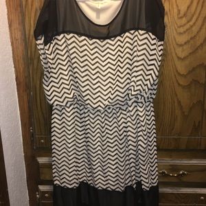 Chevron Print 2x Dress